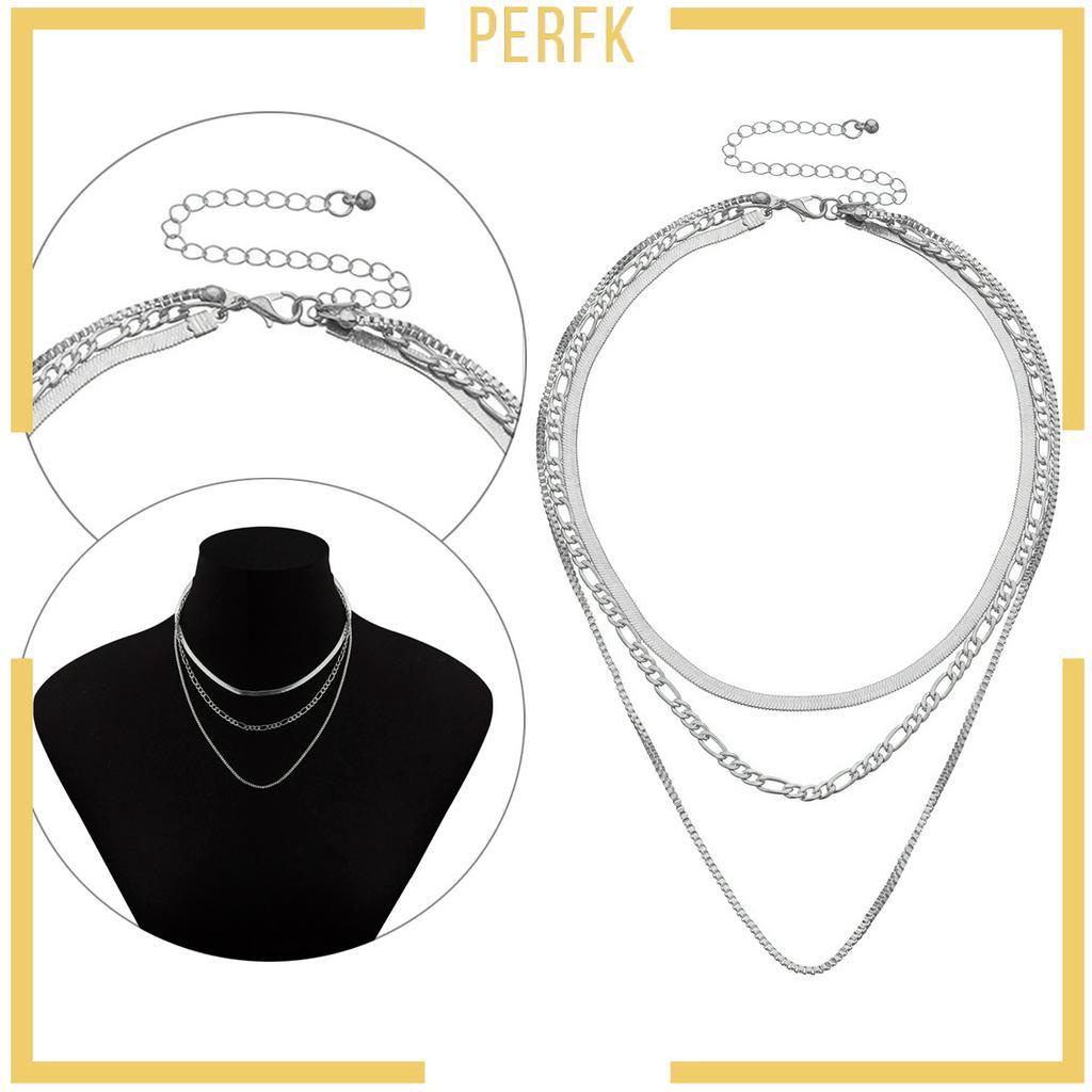 vòng cổ Nhiều Lớp Thiết Kế Đơn Giản Phong Cách Hip-Hop