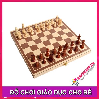 Bộ cờ vua bằng Gỗ cao cấp cho bé