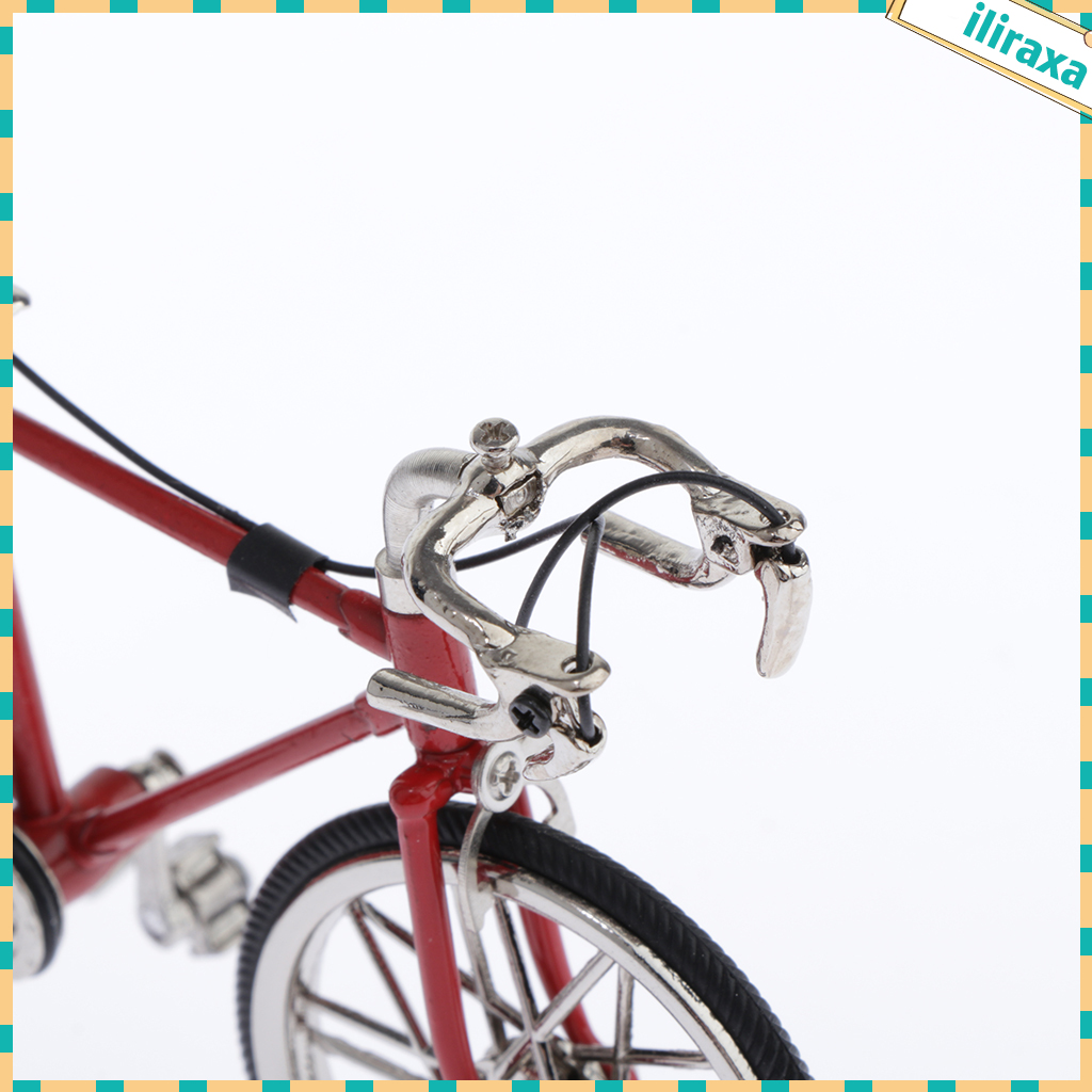Creative Metal Fixed Gear Model Bicycle Figurine, Home Decor Collectible Gifts for Bike Lovers or Kids - 3 Colors