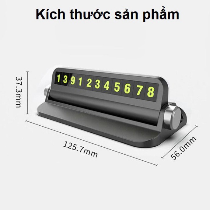 Sản phẩm  Bảng số kiêm giá đỡ điện thoại trên taplo ô tô, xe hơi số phản quang BSDT-Z1 ..