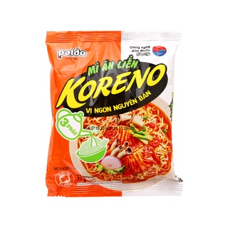 Lôc 5 gói Mì ăn liền KORENO vị kim chi gói 75gr