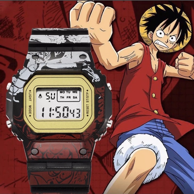 Đồng Hồ Thể Thao Điện Tử Nam Và Nữ Báo thức Naruto Onpiece Cho Học Sinh Trung Học,Tiểu Học Và Trẻ Em.