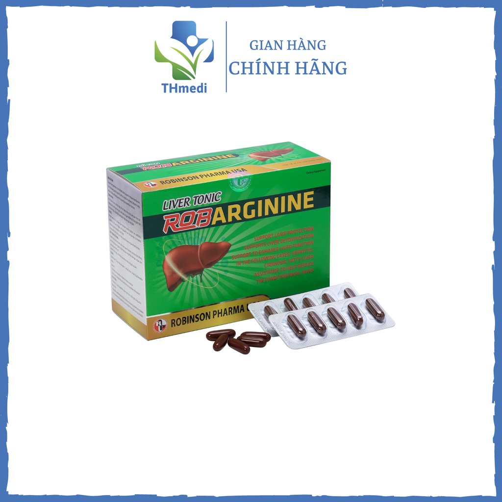 ROBARGININE - Viên uống bảo vệ gan, giải độc gan, tăng cường chức năng gan, giải độc rượu