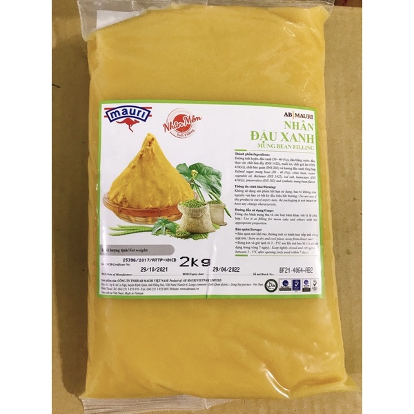 Nhân Đậu Xanh Mauri 2kg