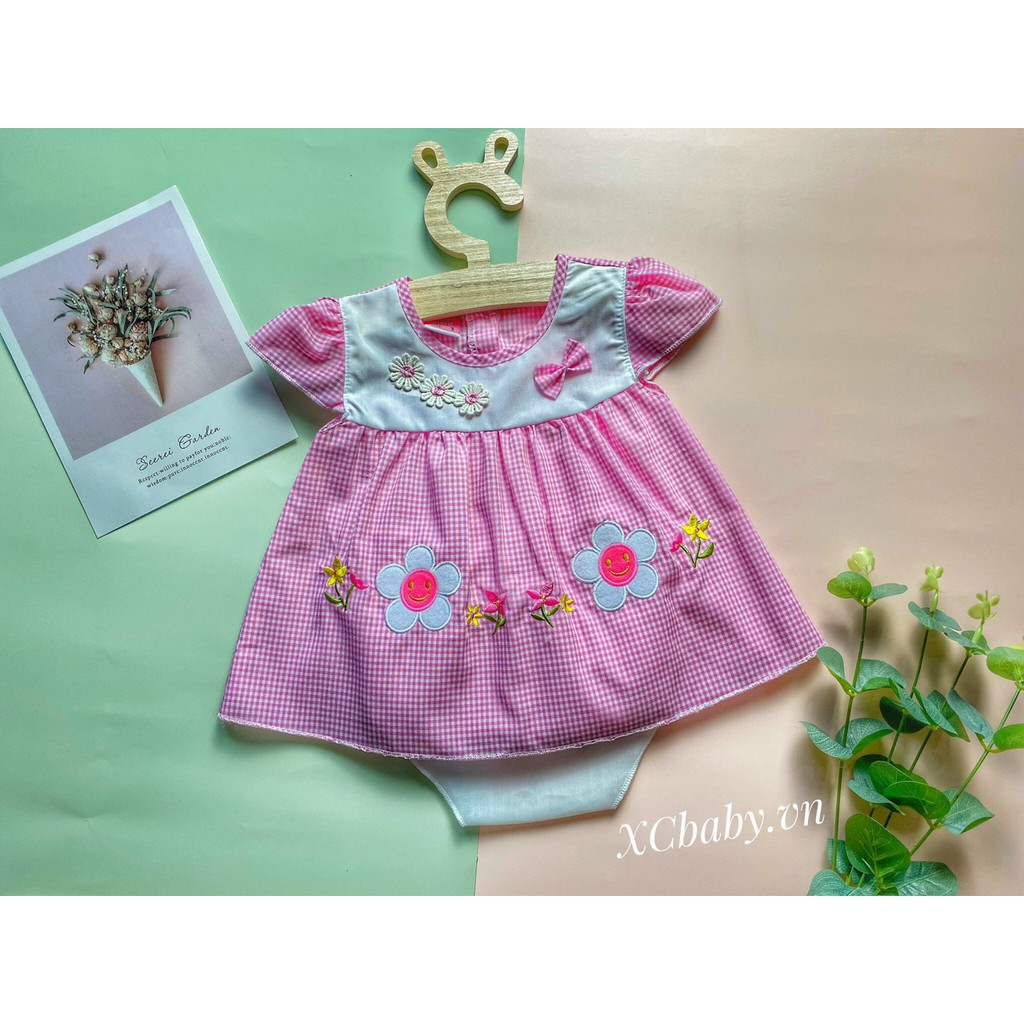 XCbabi đầm xòe họa tiết thêu dễ thương cho bé gái