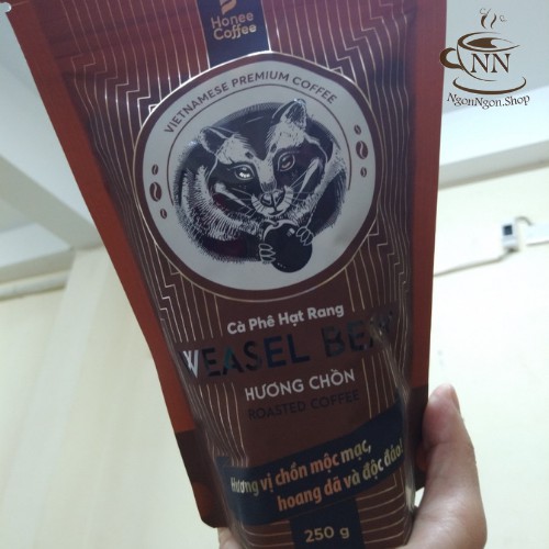 Cà Phê Chồn Hạt Rang Xay Hương Vị Độc Đáo HONEE COFFEE 250g - NGON NGON CÀ PHÊ