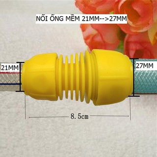 ĐẦU NỐI 2 ỐNG MỀM PHI 27mm-21mm LOẠI NHỰA VÀNG TỐT - TH054