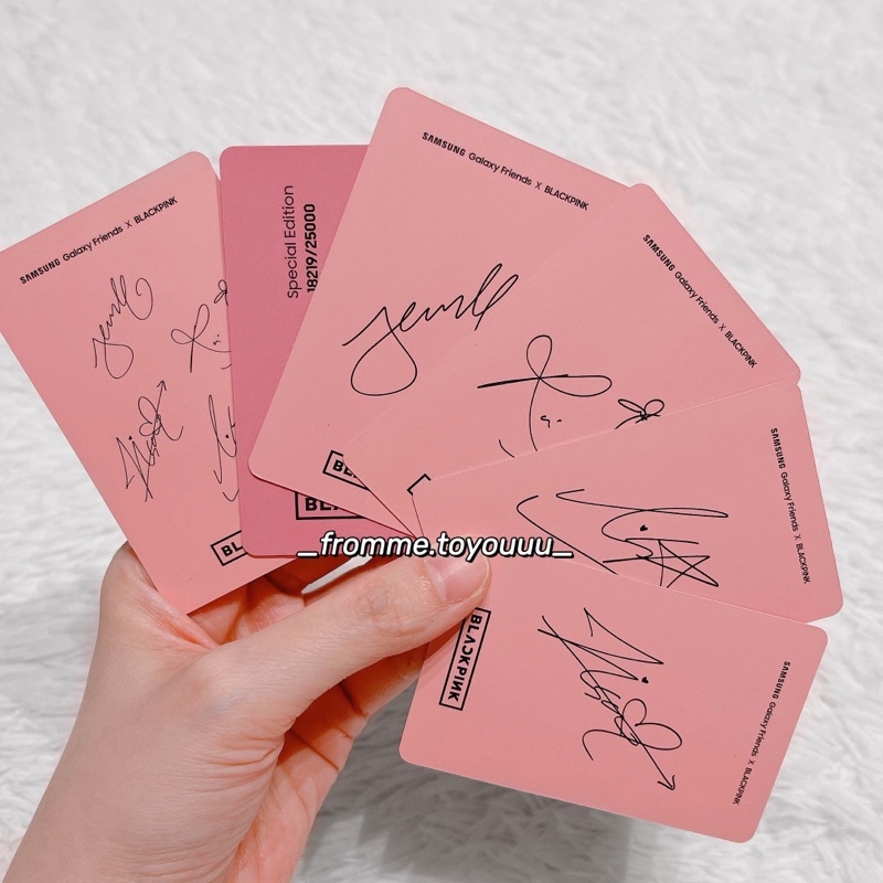 Ảnh photocard Jennie Rosé Lisa Jisoo card BLACKPINK chính hãng