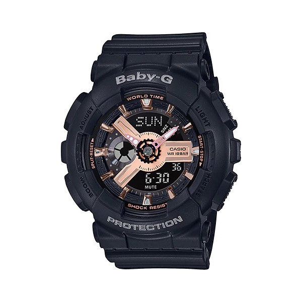 Đồng Hồ Casio Nữ Dây Nhựa BABYG BA-110RG-1ADR Chính Hãng
