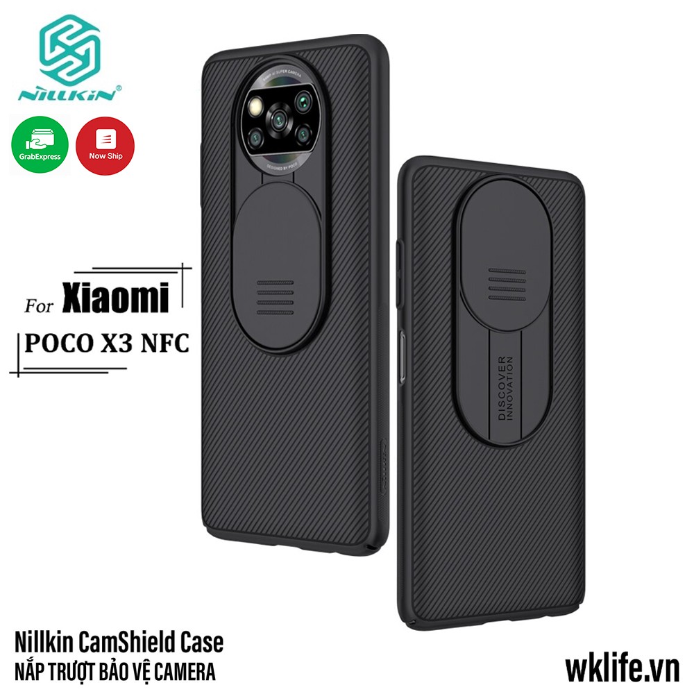 Ốp Xiaomi Poco X3 NFC Nillkin Camshield Bảo Vệ Camera Tuyệt Đối