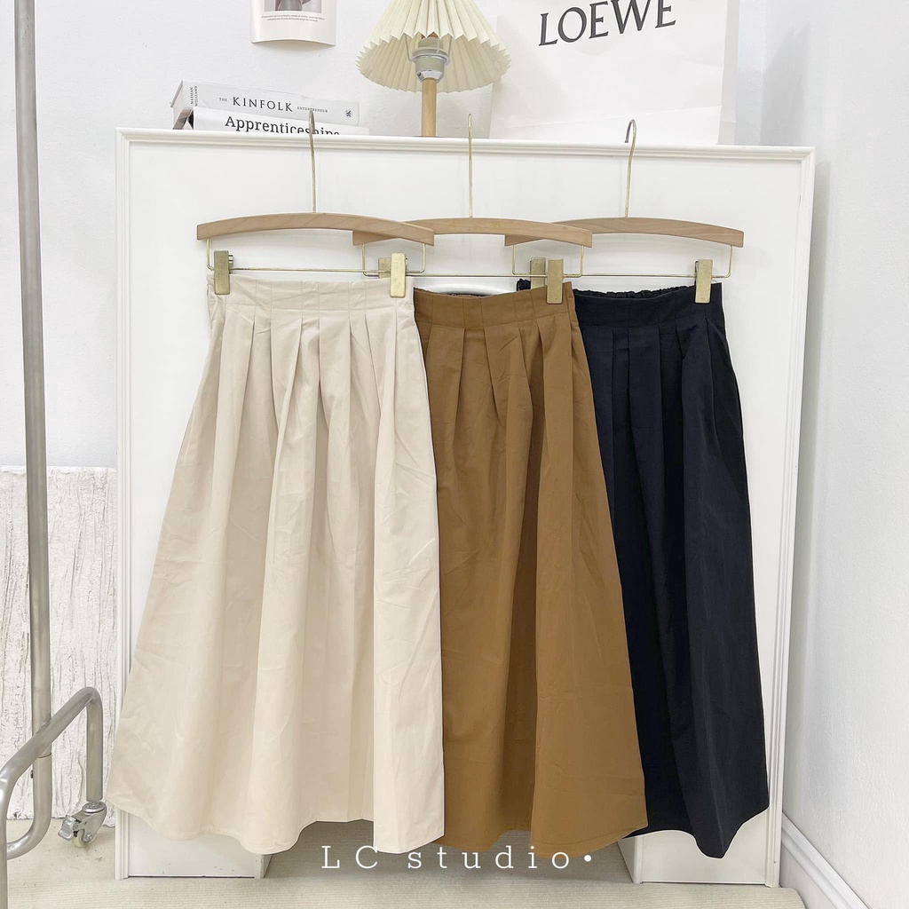 Cv478 - chân váy thô khóa sườn chun sau