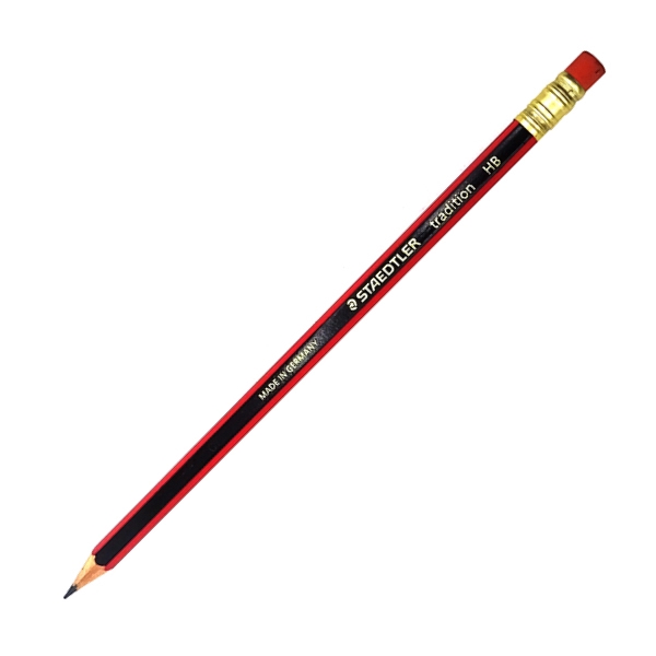 Bút Chì Gỗ HB Staedtler Tradition 112-HB - Thân Sọc Đỏ Đen