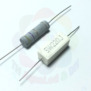 Điện Trở 5W 5% 4 Vòng Màu, R tùy chọn, linh kiện chuyên sử dụng cho các thiết bị mạch điện