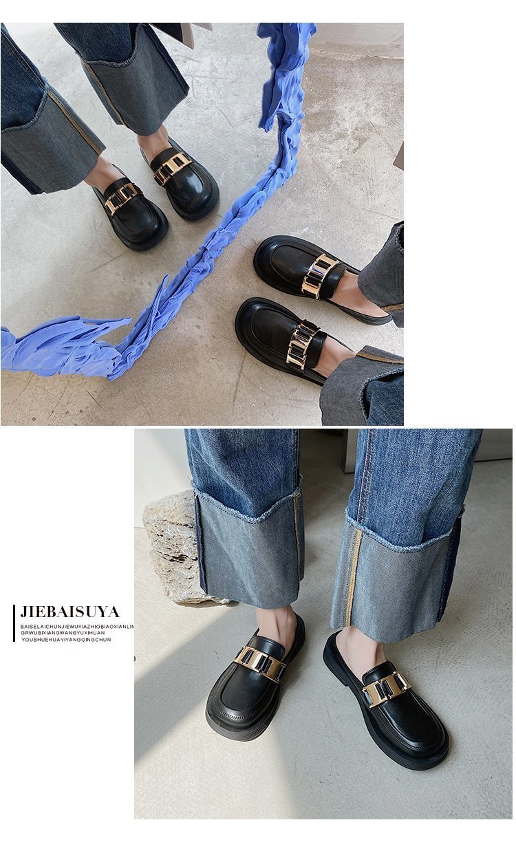 Giày Lười Bằng Da Phong Cách Trẻ Trung Thanh Lịch Dành Cho Nữ | BigBuy360 - bigbuy360.vn