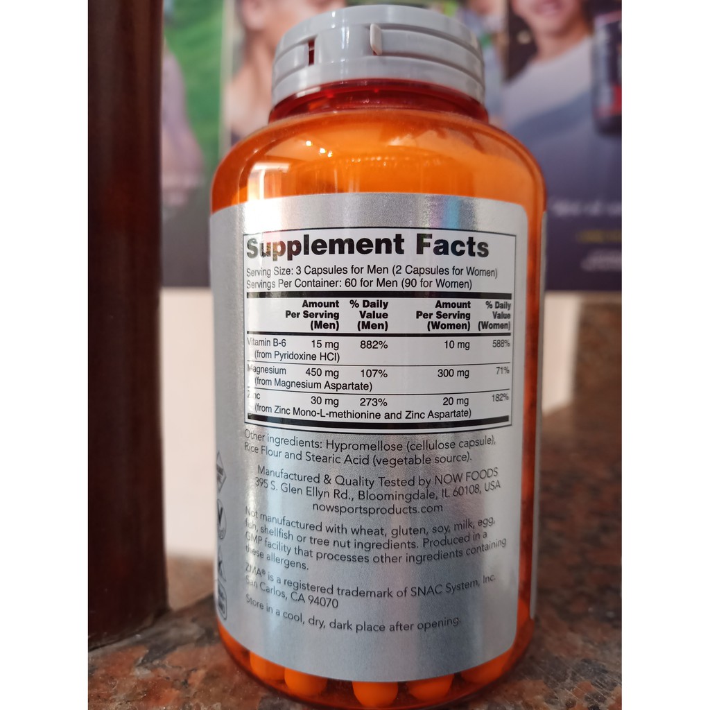 Now ZMA | Phục Hồi Cơ Bắp Khi Ngủ Now ZMA  - Chính Hãng SUPPCARE