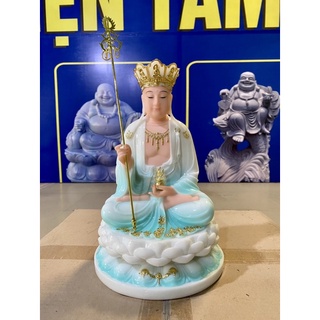 Tượng Bồ Tát Địa Tạng Cao 30cm Đá Xanh - Nhiều màu và kích thước liên hệ