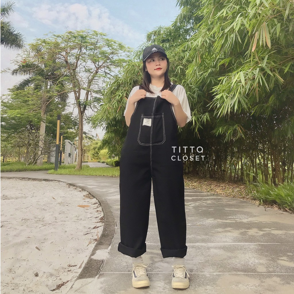 [Mã FAGREEN245 giảm 10% tối đa 30K đơn 99K] Yếm Quần Chỉ Nổi Chất Tuyết Mưa Ullzzang - Ảnh Thật - Titto Closet | BigBuy360 - bigbuy360.vn