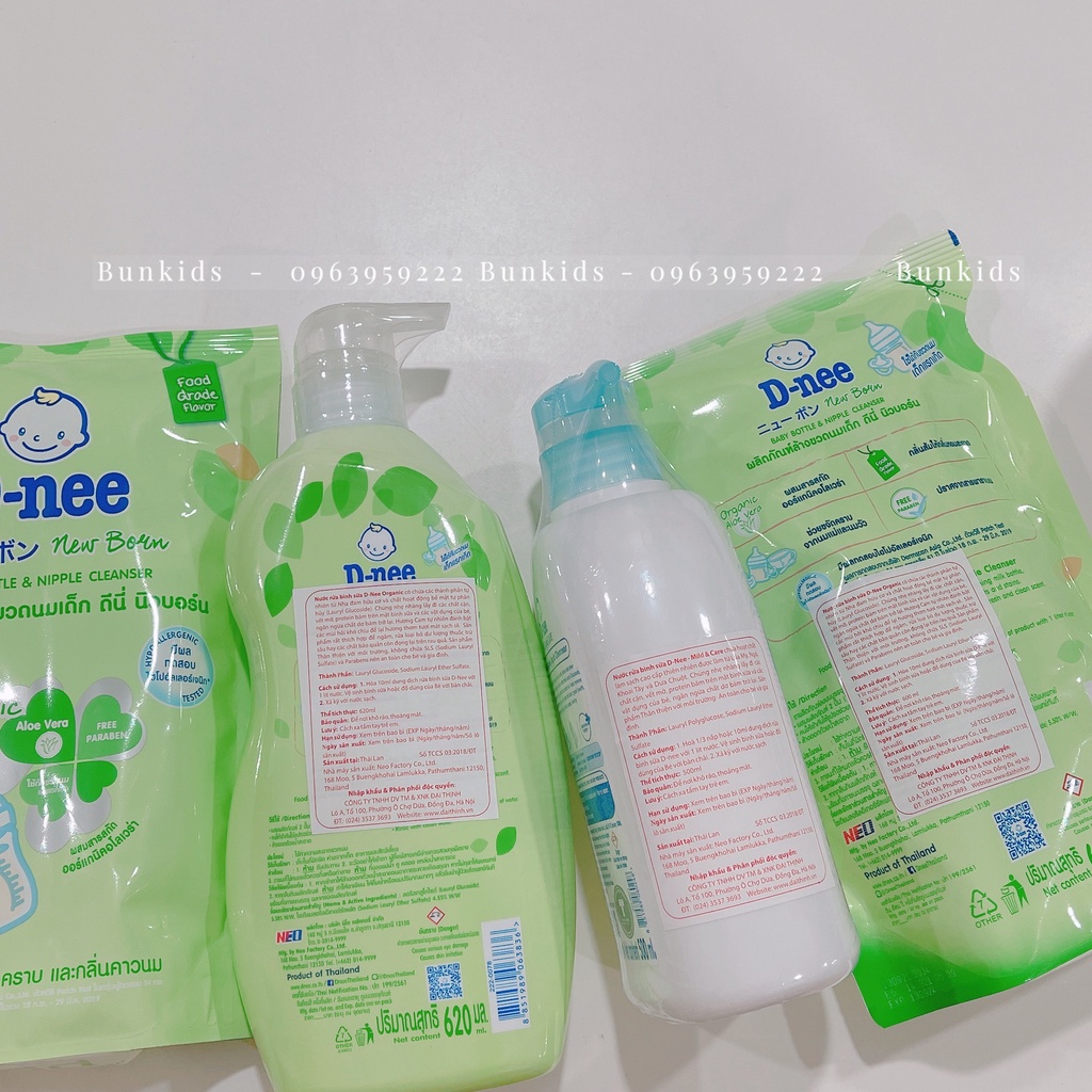 Nước rửa bình sữa và rau quả Dnee 500ml [ CHÍNH HÃNG TEM ĐẠI THỊNH ]