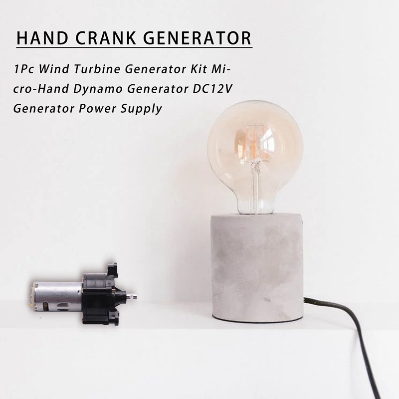 1 Bộ Phát Điện Tua Bin Gió Thủ Công Dynamo DC12V