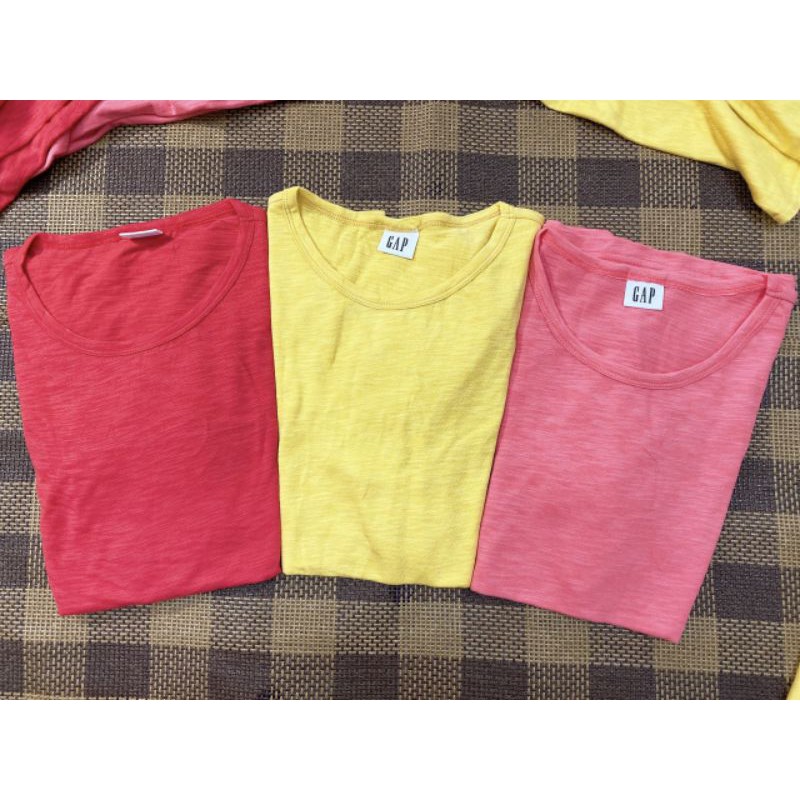 Áo thun cotton organic cổ tròn nữ G A P