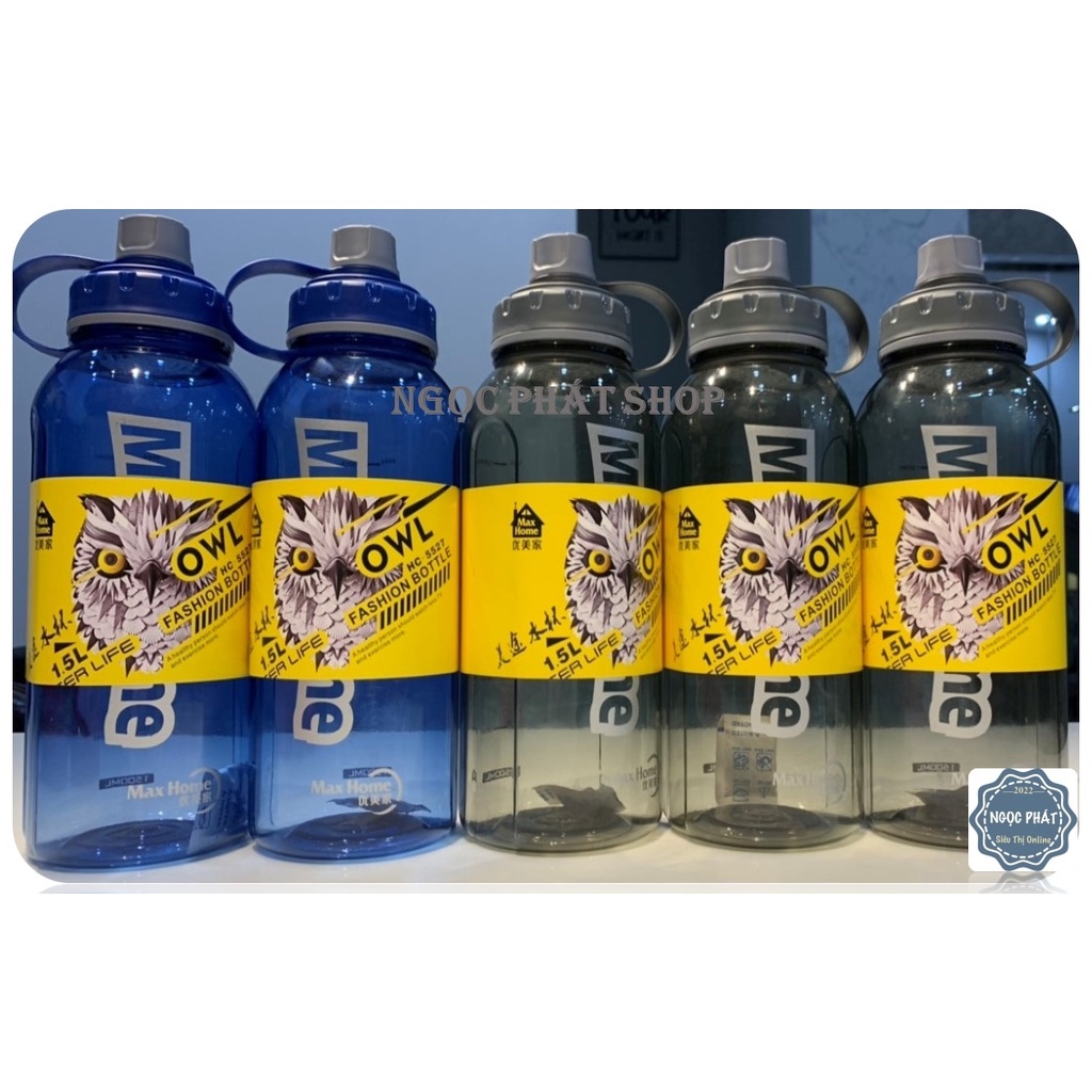 BÌNH NƯỚC THỂ THAO MAX HOME 1.5L, KIỂU DÁNG ĐẸP, NĂNG ĐỘNG, HÀNG CHUẨN