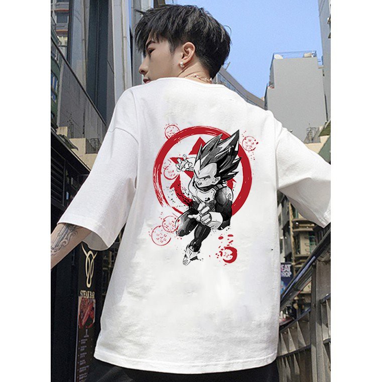 Áo thun tay lỡ nam họa tiết goku form rộng vải dày mịn 2020T2623