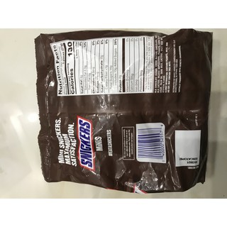 Socola Mỹ SNICKERS Minis Size Chocolate 275g