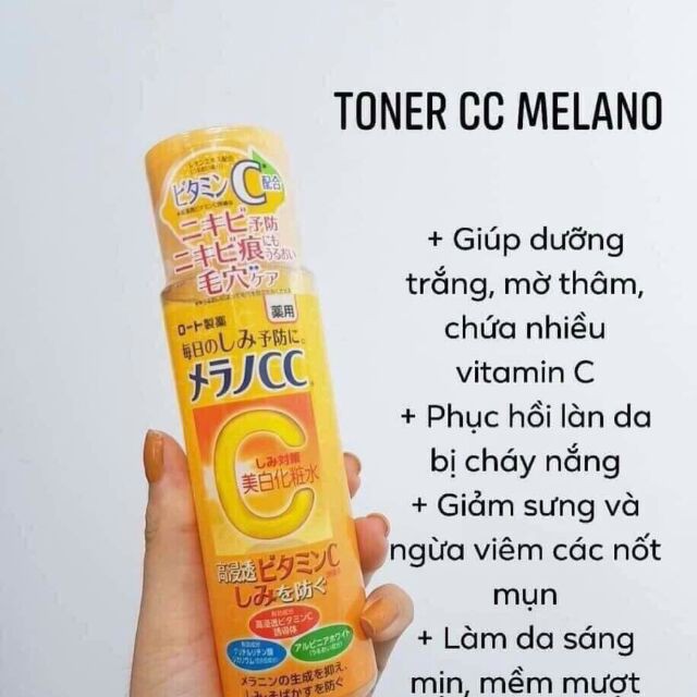 Toner Trắng Da Mờ Thâm CC MELANO Rohto 170ml