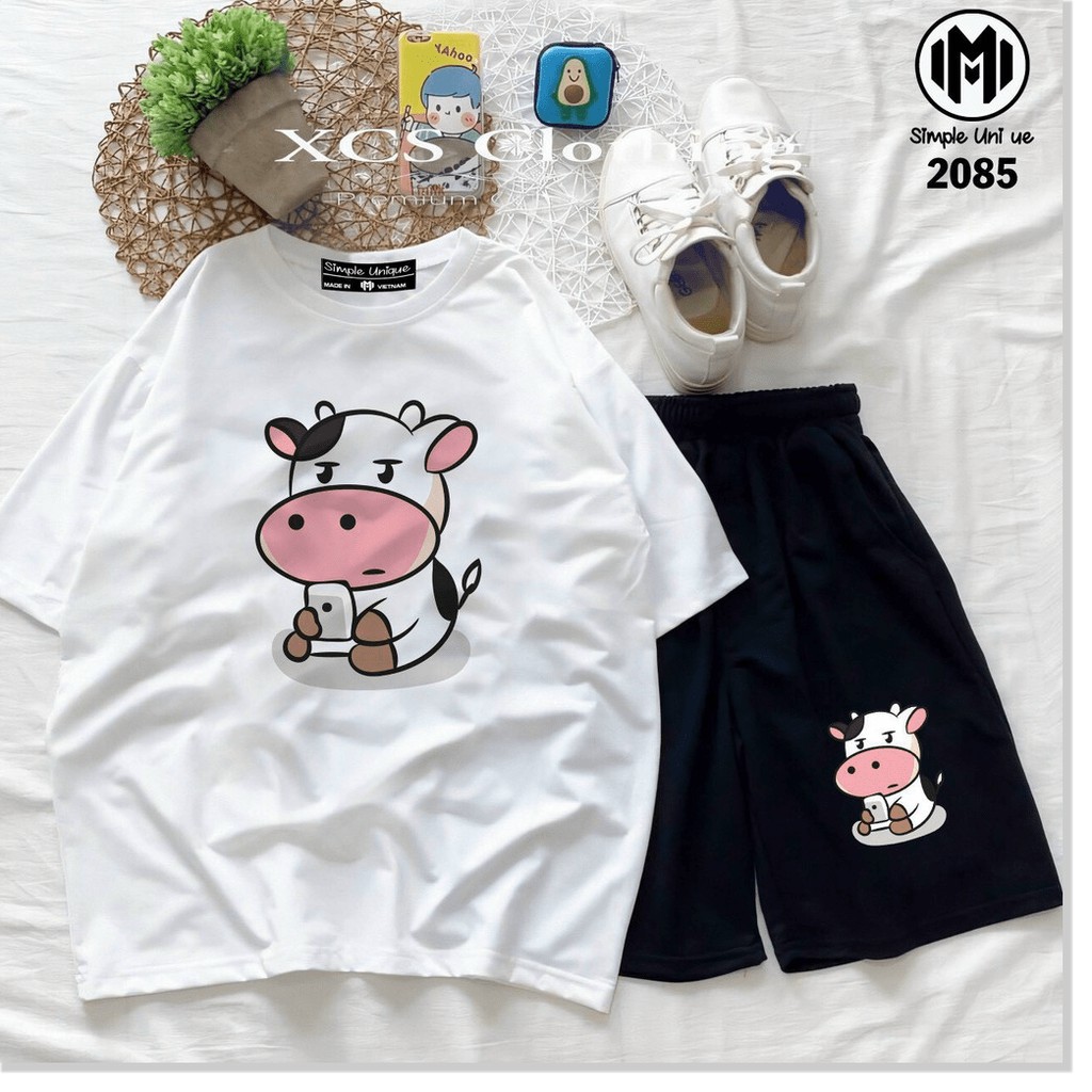 SET BỘ THUN COTTON NỮ XINH XẮN,THIẾT KẾ HỌA TIẾT HỢP THỜI TRANG MÙA HÈ,ĐẶC BIỆT LÀ CHẤT LIỆU VÃI THOÁNG MÁT  THỜI TRANG