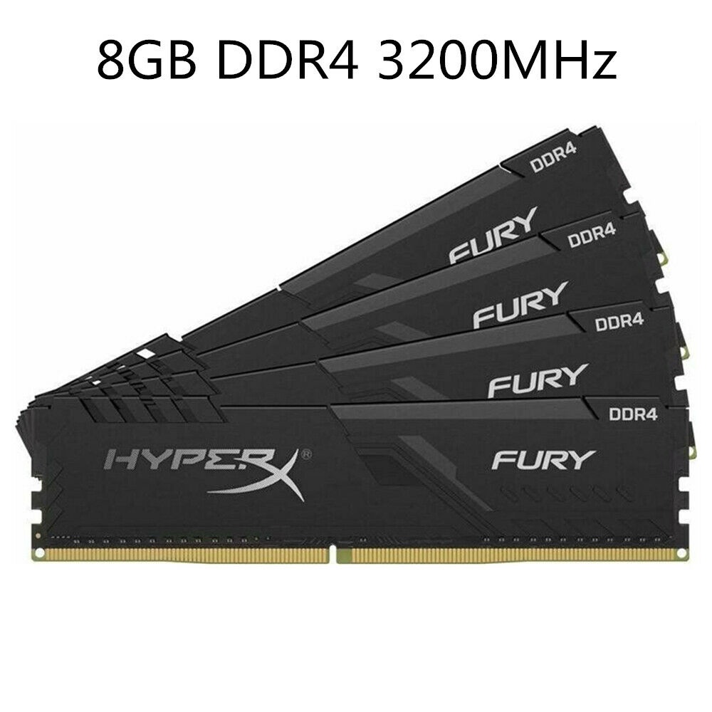 Ram PC Kingston HyperX Fury 8GB DDR4 3200MHz Mới - Bảo hành 36 tháng 1 đổi 1