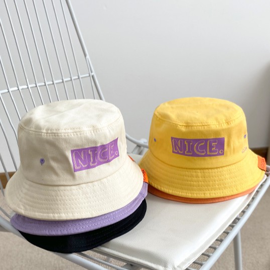 Nón Bucket Hoạ Tiết Hoạt Hình Phong Cách Hàn Quốc Cho Bé