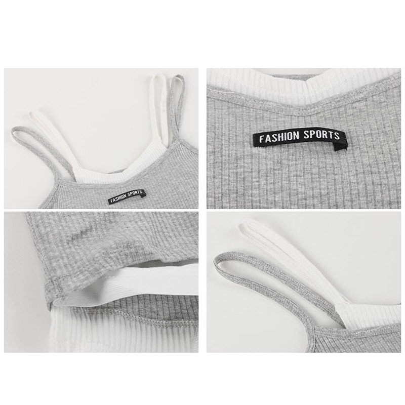 Áo hai dây thể thao Xiaozhainv mỏng và thoáng mát thời trang cho nữ phong cách Hàn Quốc