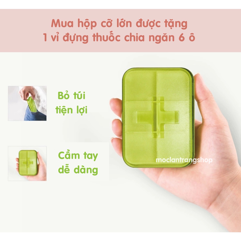 Tủ thuốc, Hộp đựng thuốc gia đình 2 tầng nhiều ngăn GLOSEN tiện lợi, size cỡ lớn tặng vỉ thuốc 6 ô, có khóa