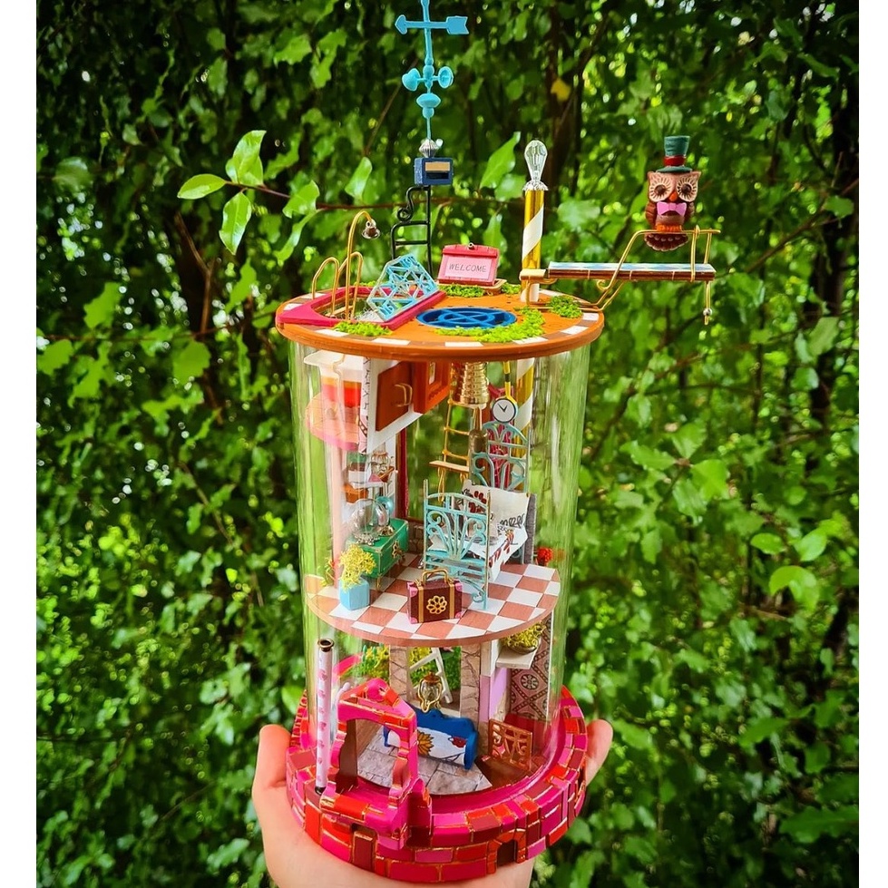 Mô Hình Gỗ 3D Lắp Ráp ROBOTIME Rolife DIY Dollhouse Nhà Tí Hon Ngôi Nhà Của Bloomy (Bloomy House) DS002 [chưa ráp]