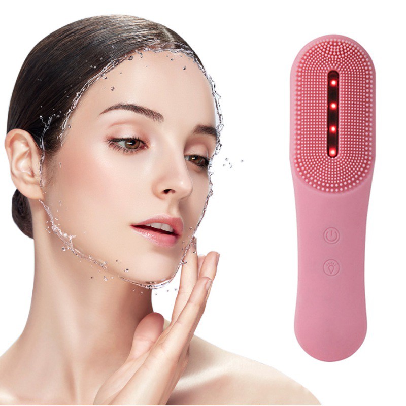 [Hàng mới về] Máy mát xa rửa mặt silicon chống thấm nước làm sạch sâu