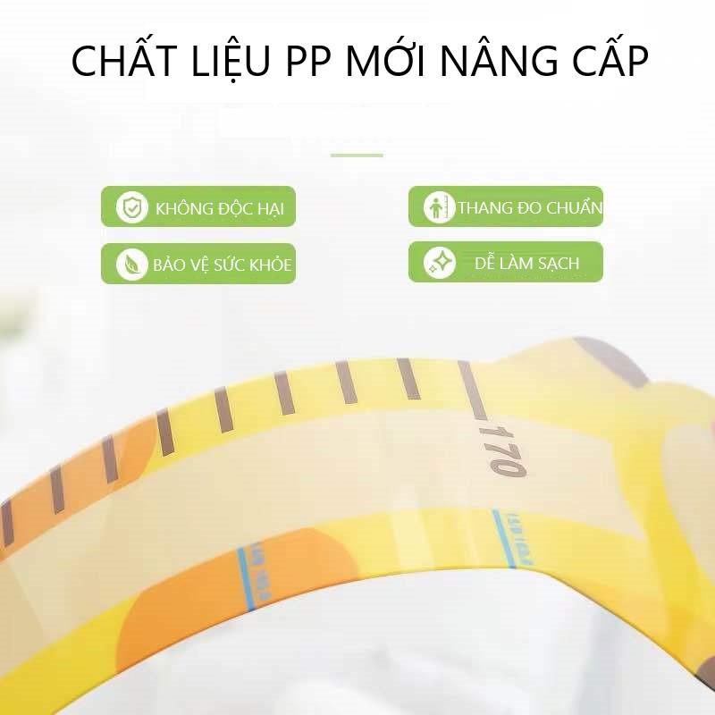 Thước đo chiều cao dán tường cho bé chất liệu PP cao cấp