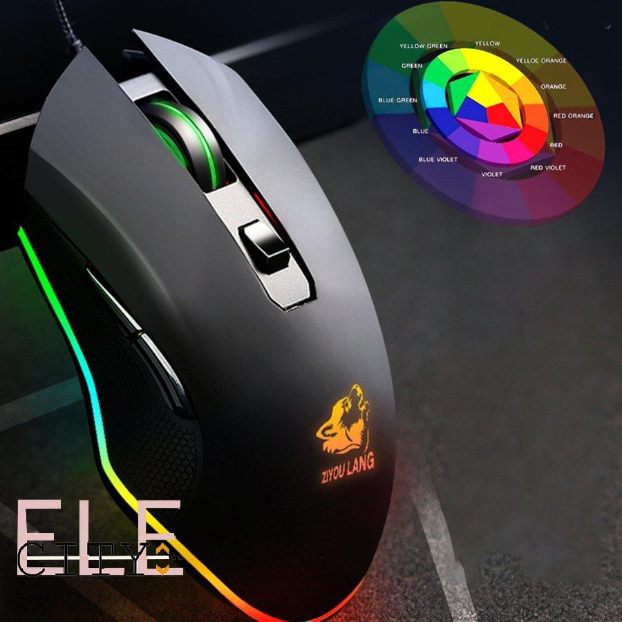 Chuột Gaming 107ele V1 Rgb Light 8 Nút Bấm