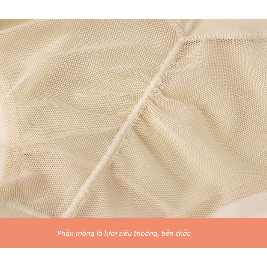 Quần Lót Thun Lụa Cạp Cao Gen Bụng Nâng Mông Giấu Viền P363
