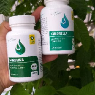 Viên tảo Spirulina/Chlorella  hữu cơ Raab (200V)