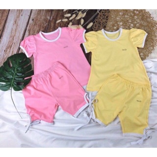 Bộ cộc cài vai cotton bon99