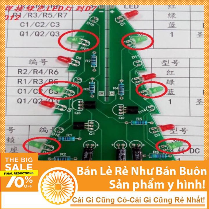 Cây Thông Noen Tự Ráp Giá Rẻ-Linh Kiện Điện Tử TuHu