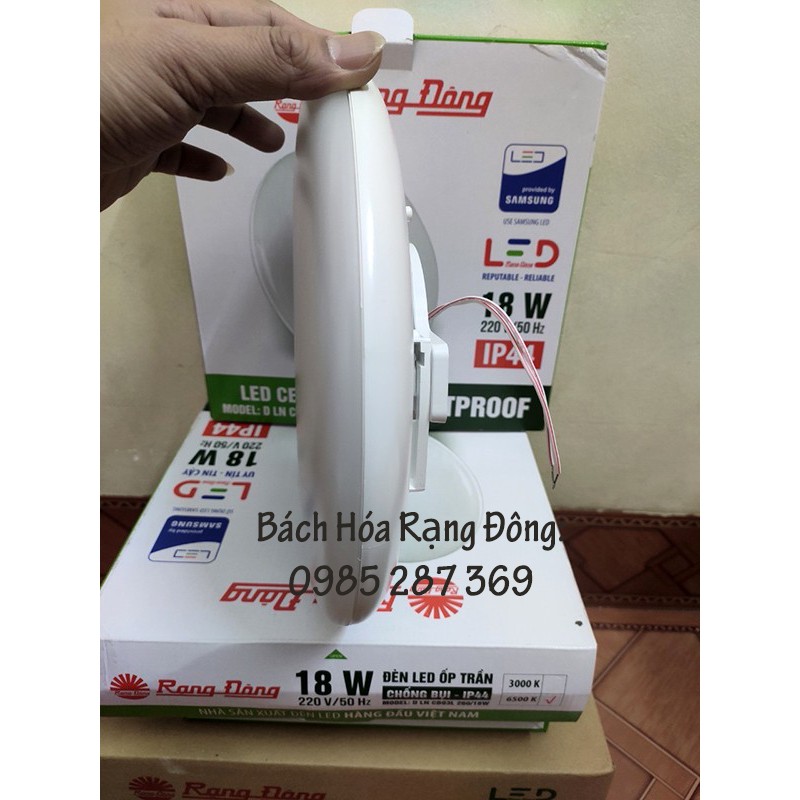 Đèn LED Ốp trần chống bụi 18W Rạng Đông CB03L 260/18W