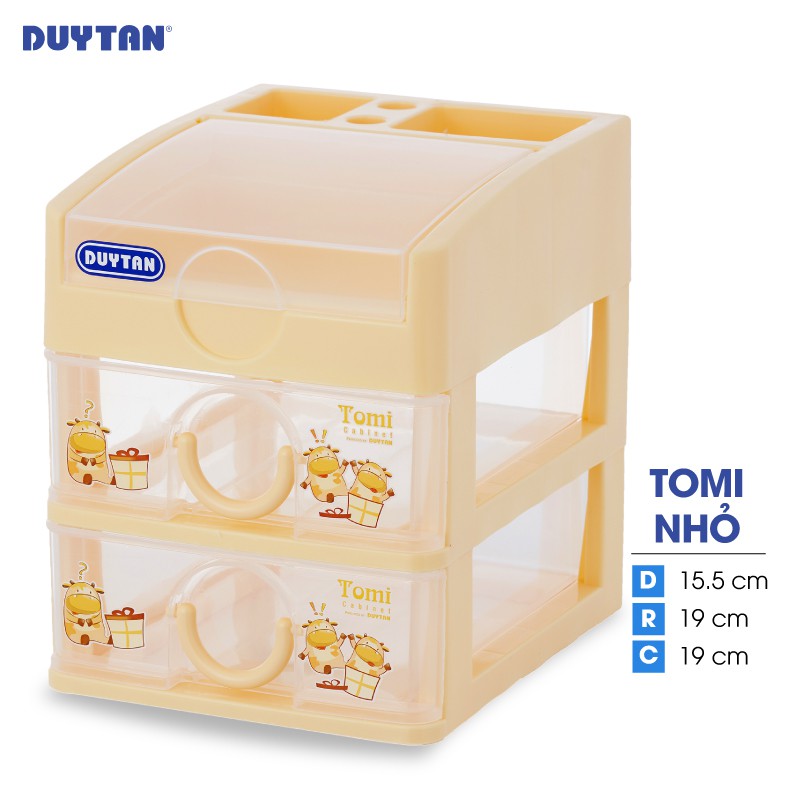 Tủ nhựa DUY TÂN Tomi nhỏ 3 ngăn (15.5 x 19 x 19 cm) - 32192 - Giao màu ngẫu nhiên