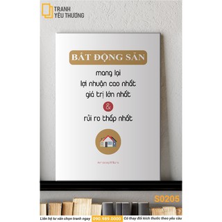 Tranh văn phòng tạo động lực - bất động sản