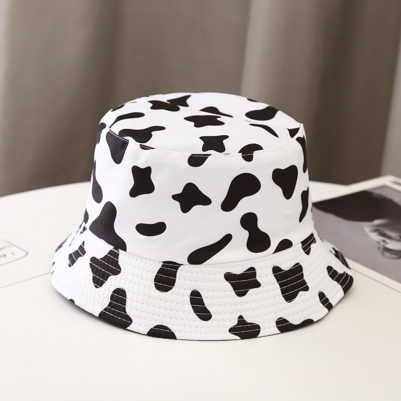 Mũ Bucket Bò Sữa Hot Trend 2 Mặt Tiện Lợi Chất Vải Cotton Dày Mịn Form Chuẩn Đẹp Phong Cách Ulzzang Unisex JUSSY