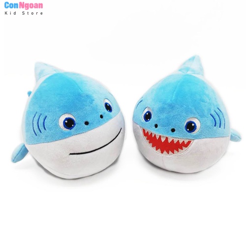 Thú nhồi bông gia đình cá mập Baby Shark có đèn phát nhạc đu đu đu cỡ vừa 15cm - MSC53
