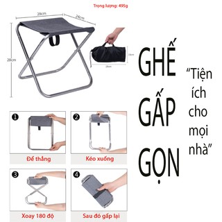 Ghế ngồi đa năng gấp gọn tiện dụng