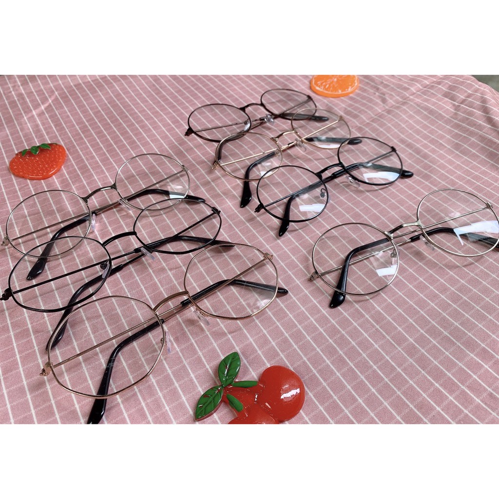 Kính Mắt Chụp Ảnh pilu không độ không hại mắt dành cho nam và nữ