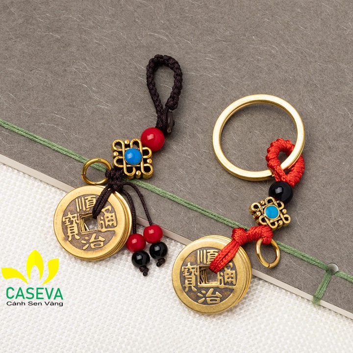 Móc Khóa Dây Hạt Gỗ dùng trang trí móc khóa xe máy, ô tô _ Móc Khóa