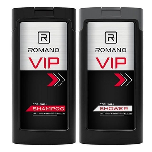 Dầu gội &sữa tắm Romano VIP 180ml